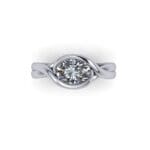 OvalEmbraceRing_EastWestSet1 Embrace customized for an Oval shape diamond set across the finger.